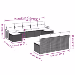 VidaXL 3260478 ensemble de meubles de jardin