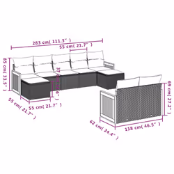 VidaXL 3260490 ensemble de meubles de jardin