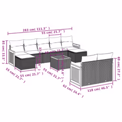 VidaXL 3260492 ensemble de meubles de jardin