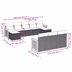 VidaXL 3260497 ensemble de meubles de jardin