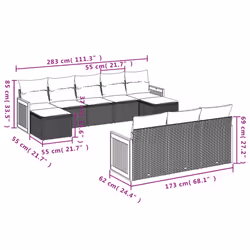 VidaXL 3260498 ensemble de meubles de jardin