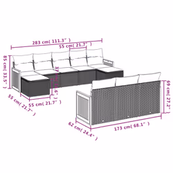 VidaXL 3260505 ensemble de meubles de jardin