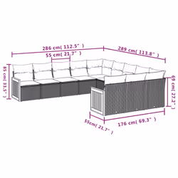 VidaXL 3260515 ensemble de meubles de jardin