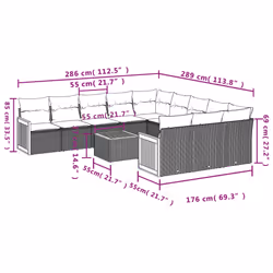 VidaXL 3260518 ensemble de meubles de jardin