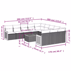 VidaXL 3260519 ensemble de meubles de jardin
