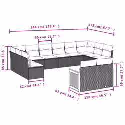 VidaXL 3260532 ensemble de meubles de jardin
