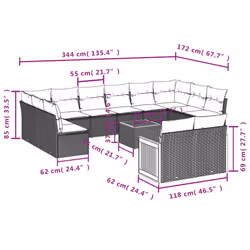 VidaXL 3260533 ensemble de meubles de jardin