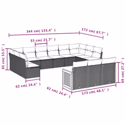 VidaXL 3260536 ensemble de meubles de jardin