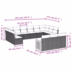VidaXL 3260540 ensemble de meubles de jardin