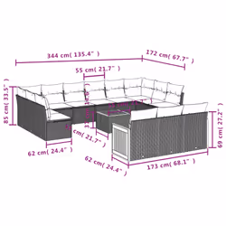 VidaXL 3260546 ensemble de meubles de jardin