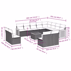 VidaXL 3260550 ensemble de meubles de jardin