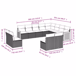 VidaXL 3260561 ensemble de meubles de jardin
