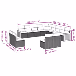 VidaXL 3260567 ensemble de meubles de jardin