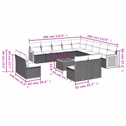 VidaXL 3260568 ensemble de meubles de jardin