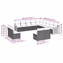 VidaXL 3260569 ensemble de meubles de jardin