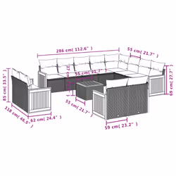 VidaXL 3260604 ensemble de meubles de jardin