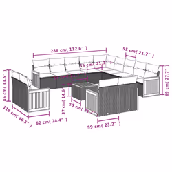 VidaXL 3260613 ensemble de meubles de jardin
