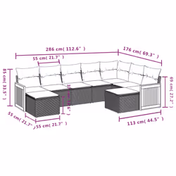 VidaXL 3260621 ensemble de meubles de jardin