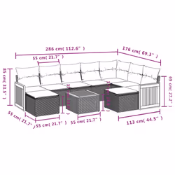 VidaXL 3260627 ensemble de meubles de jardin
