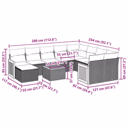 VidaXL 3260642 ensemble de meubles de jardin