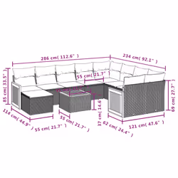 VidaXL 3260646 ensemble de meubles de jardin