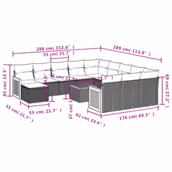 VidaXL 3260662 ensemble de meubles de jardin