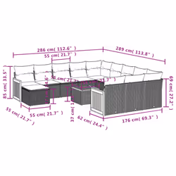 VidaXL 3260663 ensemble de meubles de jardin