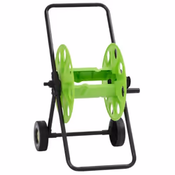 vidaXL Chariot enrouleur vert pour tuyau de 60 m 1/2" acier