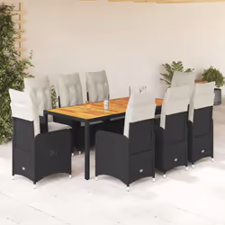 VidaXL 3276982 ensemble de meubles de jardin Noir, Crème - Vue supplémentaire 2