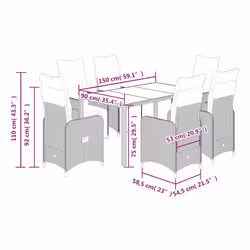 VidaXL 3277168 ensemble de meubles de jardin - Vue supplémentaire 7