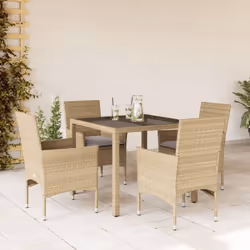 Cet ensemble de salle à manger de jardin est un excellent choix pour les repas en plein air ou pour vous détendre dans le jar ...