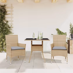 Cet ensemble de salle à manger de jardin est un excellent choix pour les repas en plein air ou pour vous détendre dans le jar ...