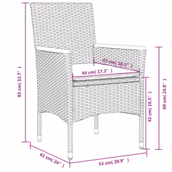 VidaXL 3278651 ensemble de meubles de jardin - Vue supplémentaire 8