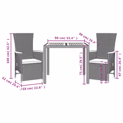 VidaXL 3277501 ensemble de meubles de jardin - Vue supplémentaire 5