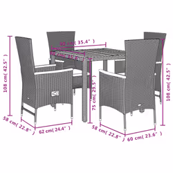 VidaXL 3277502 ensemble de meubles de jardin - Vue supplémentaire 5