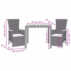 VidaXL 3277503 ensemble de meubles de jardin - Vue supplémentaire 5