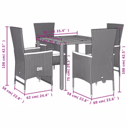 VidaXL 3277506 ensemble de meubles de jardin - Vue supplémentaire 5