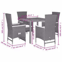 VidaXL 3277507 ensemble de meubles de jardin - Vue supplémentaire 5