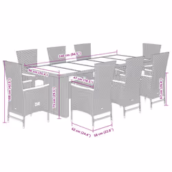 VidaXL 3277533 ensemble de meubles de jardin - Vue supplémentaire 7