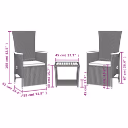 VidaXL 3277541 ensemble de meubles de jardin - Vue supplémentaire 5