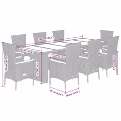 VidaXL 3277544 ensemble de meubles de jardin - Vue supplémentaire 7