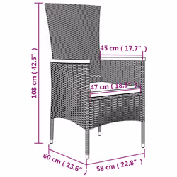 VidaXL 3277546 ensemble de meubles de jardin - Vue supplémentaire 8