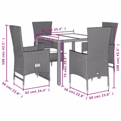 VidaXL 3277570 ensemble de meubles de jardin - Vue supplémentaire 5