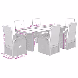 VidaXL 3277591 ensemble de meubles de jardin - Vue supplémentaire 7