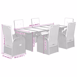 VidaXL 3277594 ensemble de meubles de jardin - Vue supplémentaire 7