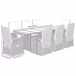 VidaXL 3277597 ensemble de meubles de jardin - Vue supplémentaire 8