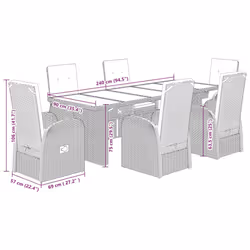 VidaXL 3277599 ensemble de meubles de jardin - Vue supplémentaire 7