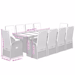 VidaXL 3277600 ensemble de meubles de jardin - Vue supplémentaire 8