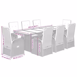 VidaXL 3277605 ensemble de meubles de jardin - Vue supplémentaire 8