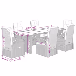 VidaXL 3277632 ensemble de meubles de jardin - Vue supplémentaire 7